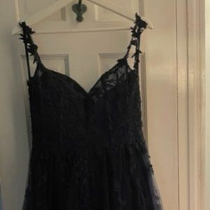Navy Blue Gown/Prom Dress